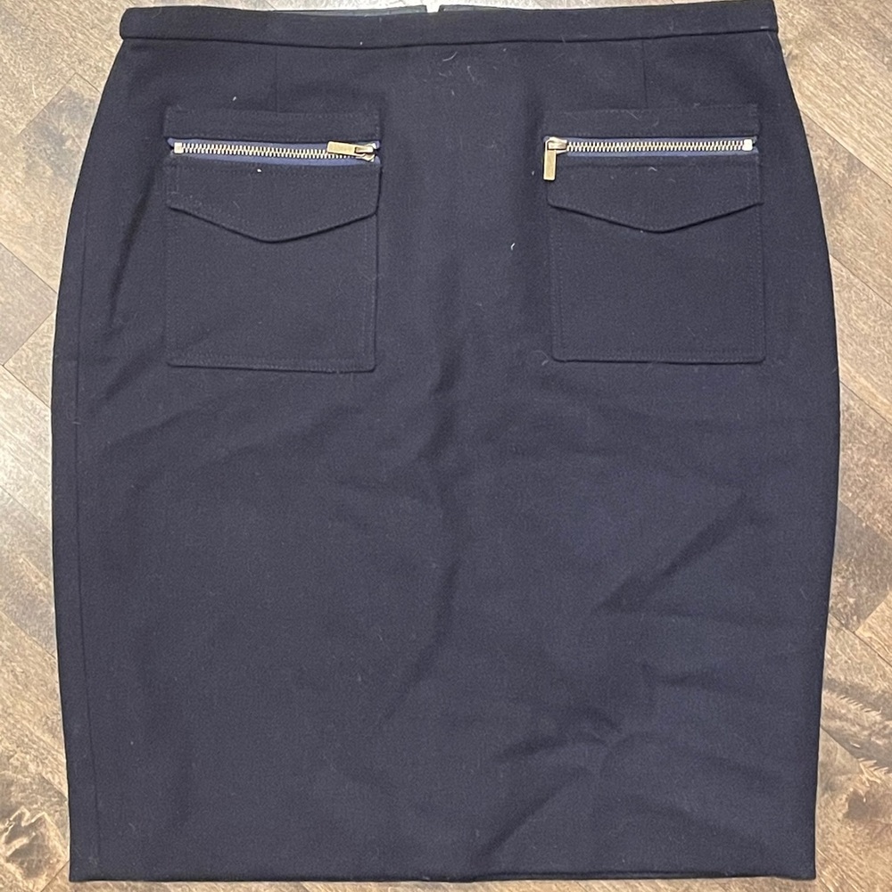 J.Crew Wool Blend Zipper pocket pencil skirt NWT
